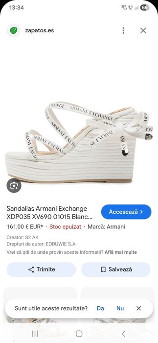 Sandale Armani Exchange,noi