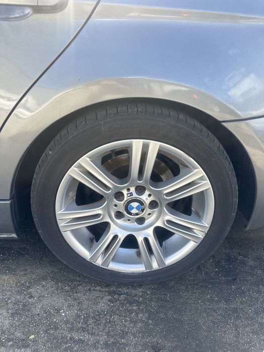 Jante BMW E90 e91 e92 m pachet 5x120 17” anvelope de vara doua latimi
