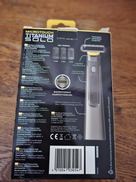 Aparat de ras - Microtouch Titanium Solo