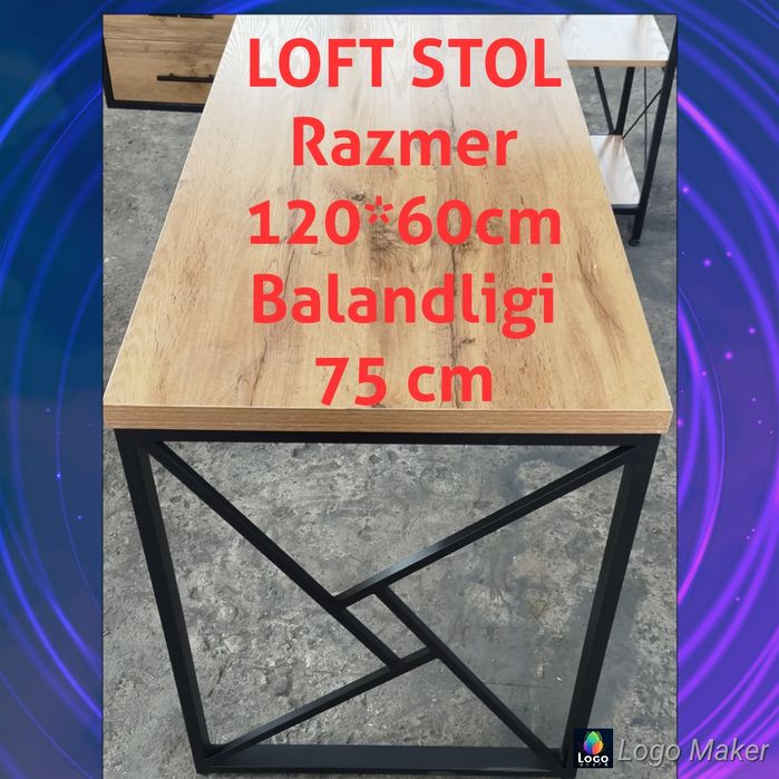 Stol Razmeri 120:60 Balandligi 75