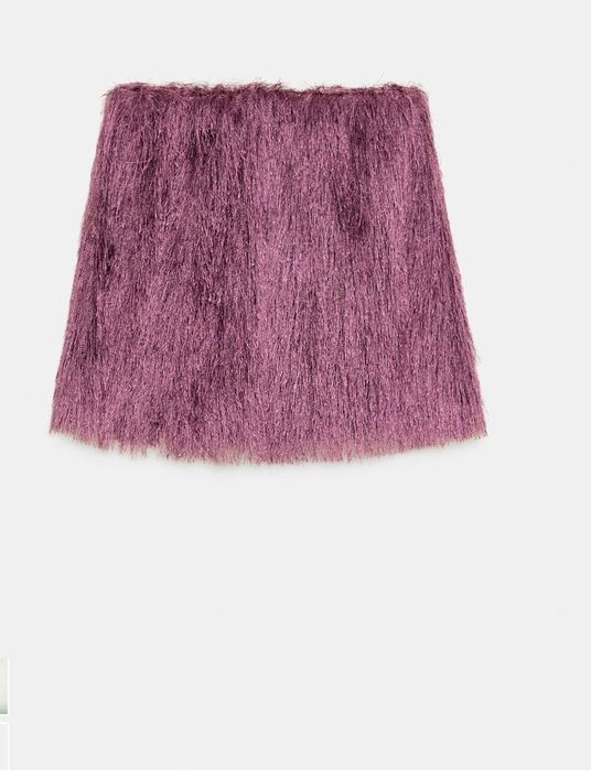 Дамска пола с ресни ZARA