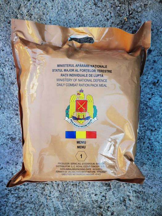 Vand 3 bucati de Meniuri militare(rație individuala de lupta)