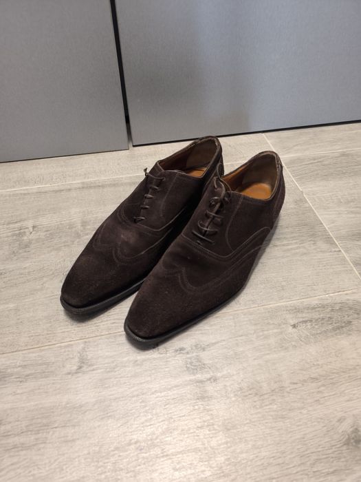 a.testoni – Италиански велурени обувки, Made in Italy, размер 9 (42-43)