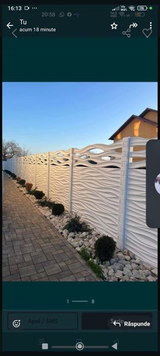 Garduri din beton prefabricate