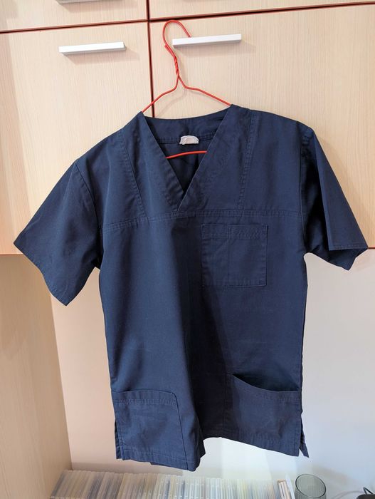 Bluză scrub medical TAG Medical Line albastru închis, mărimea XS