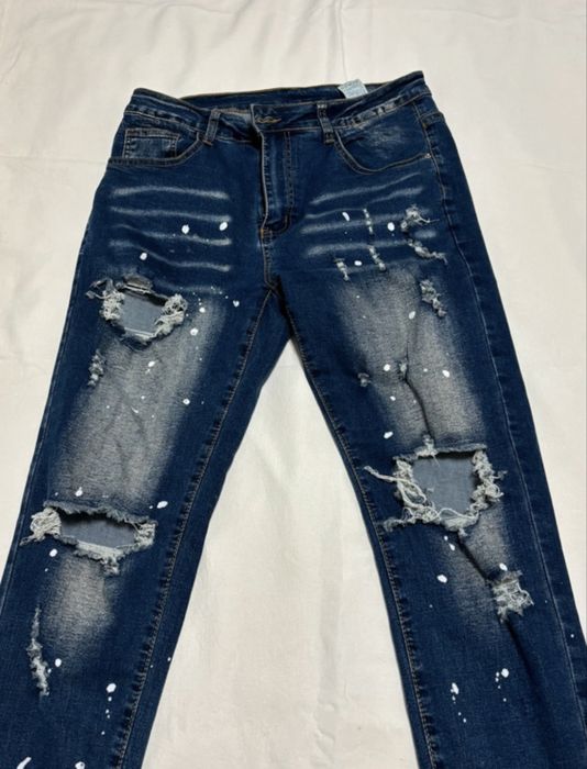 Blugi   slim   Fit ripped