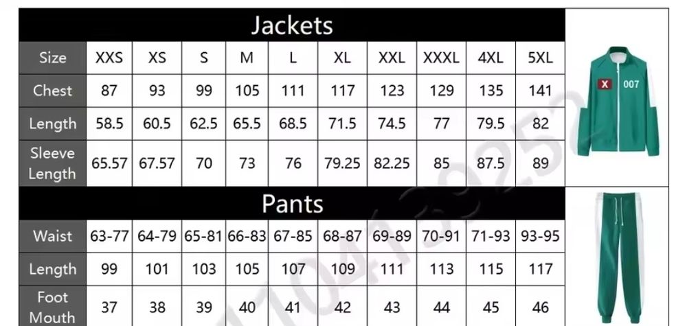 ПОСЛЕДНИ БРОЙКИ Костюм Squid Game, Игра на калмари играч 456, L