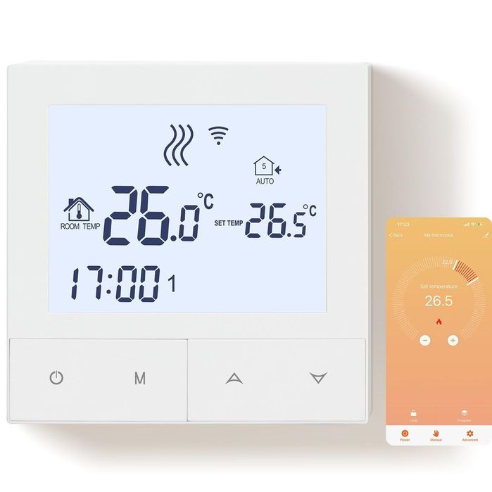 Termostat WiFi programabil centrală gaz Tuya Smart Life 230V