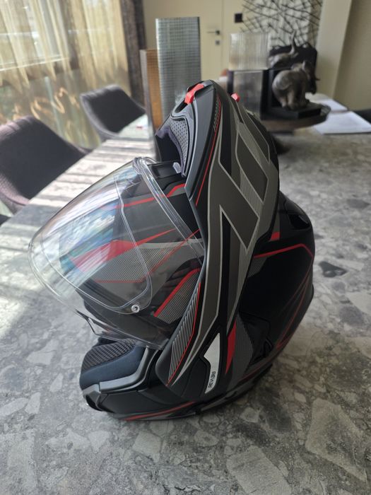 Аiroh Rev 19 modular /flip-up revolution matte black red размер:S