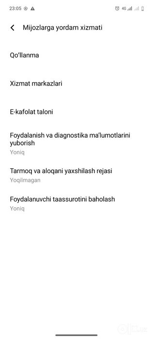 Vivo Y36 kafolat 3 oy