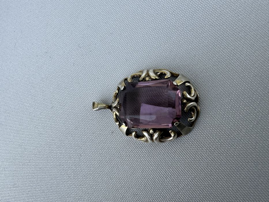 Pandantiv din argint si ametist