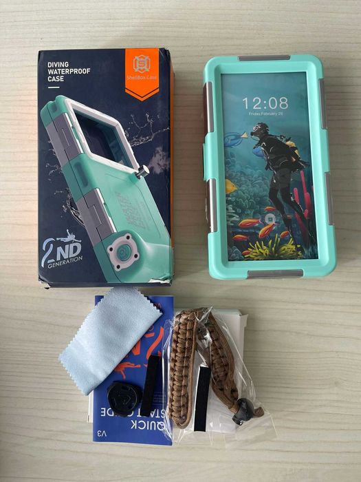 ShellBox Husă subacvatica Gen2&3, telefon max 7 inch, IOS&Android