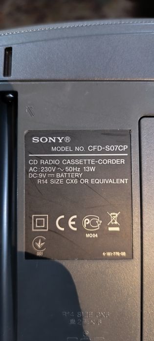 Sony CFD-S07CP (CD + кассета)
