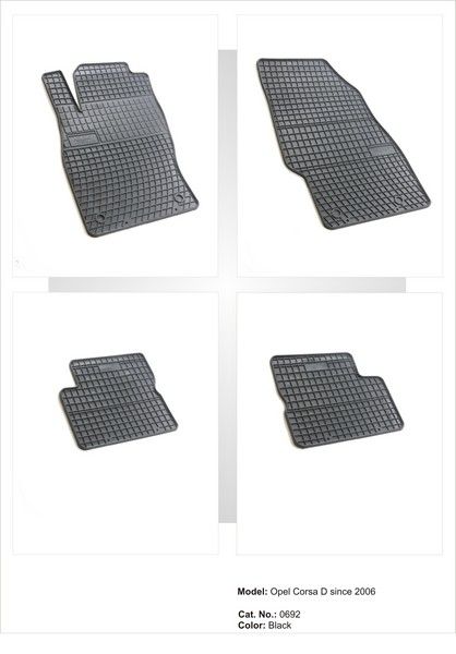 Covoare cauciuc OPEL CORSA D 2006->