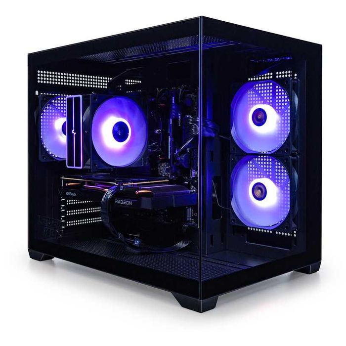НОВ Гейминг компютър LEVEL UP QUARTZ AMD RYZEN 5 7500F,RADEON RX 7600, RAM 16 GB,ГАРАНЦИЯ