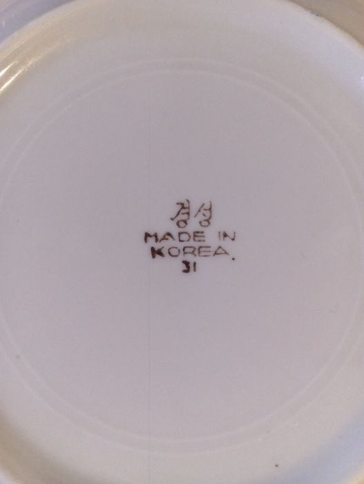 Винтажный столовый сервиз, Корея