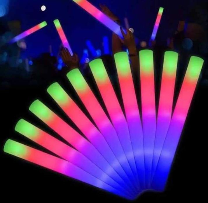 Baghete led petrecere multicolore
40 cm lungime, baterii incluse