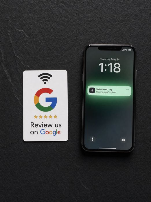 NFC карти за Google Reviews