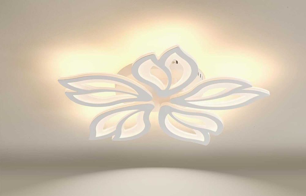Plafoniera LED 62W, moderna, fara telecomanda, alba