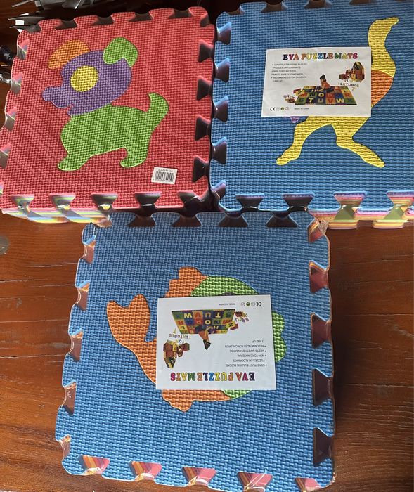 Covor puzle 25 placi , burete