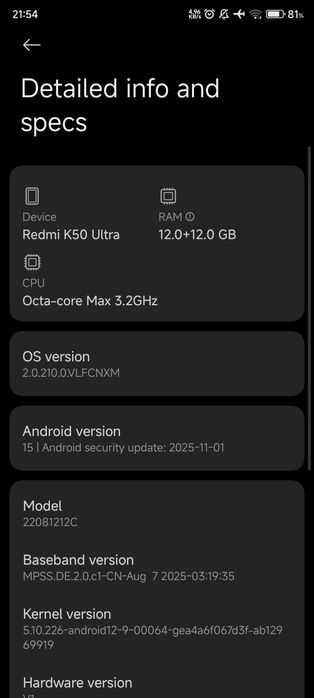 Redmi K50 ultra sotiladi.