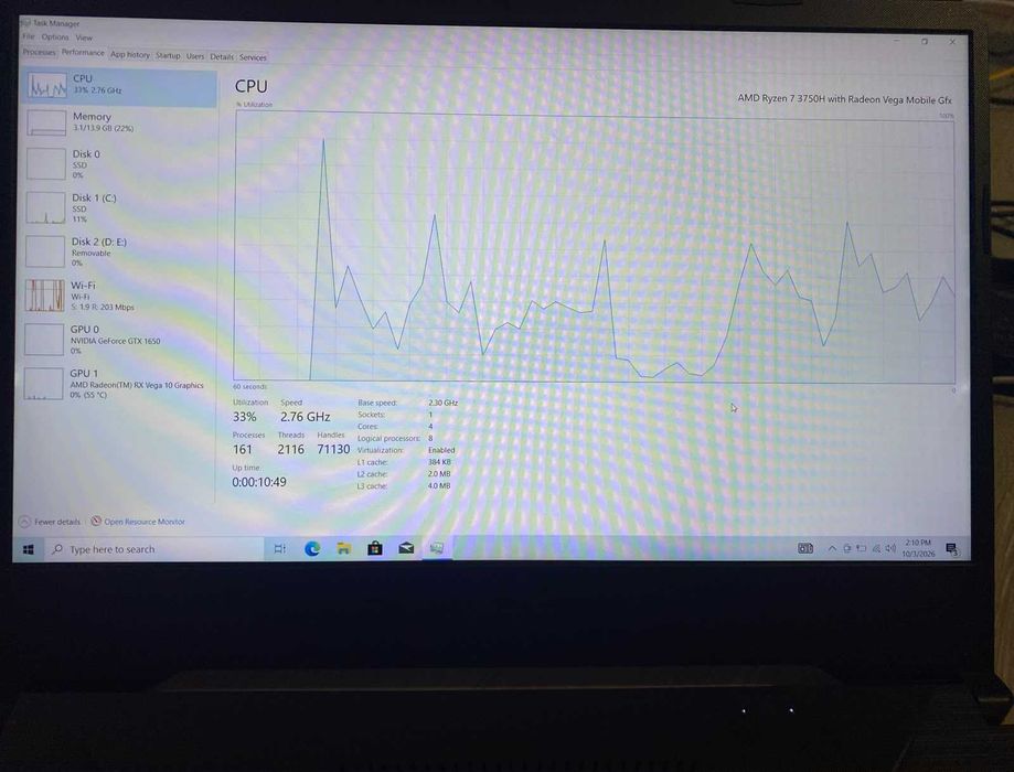 Laptop ASUS TUF Gaming FX505DT - RYZEN 7 3750H,  GTX 1650, 16GB RAM, 512GB SSD M.2