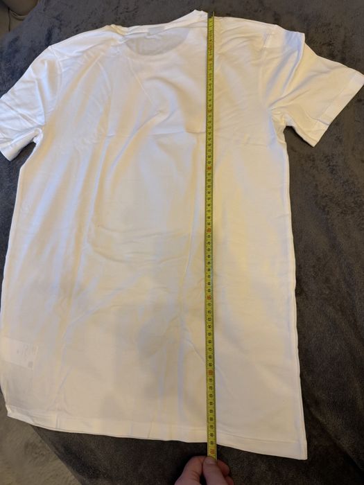 BOSS set 2 tricouri albe cu logo boss pe maneca bumbac M noi