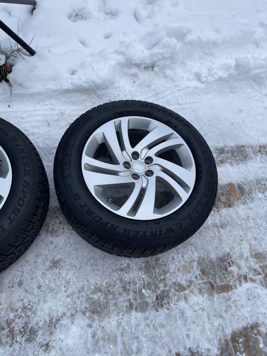 Roti complete Land Rover cu cauciucuri de iarna Dunlop