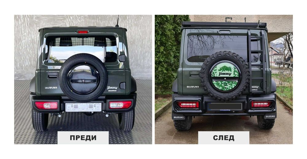 Стикер за капака на резервната гума за SUZUKI JIMNY 2018+