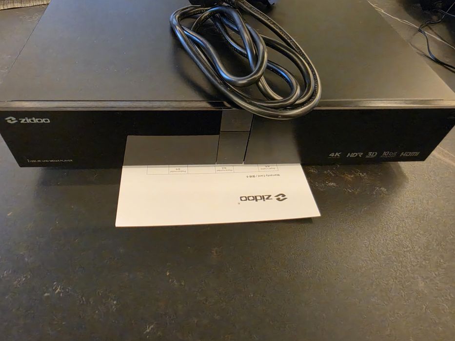 Zidoo Z1000 4K HDR Media Player / SATA HDD / Premium
