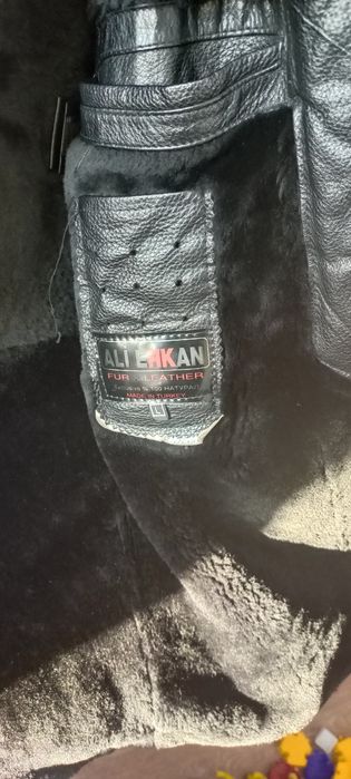 Продам мужскую кожаную дубленку