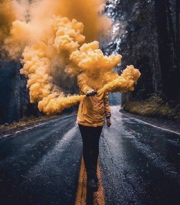 Fumigene colorate ședințe foto torțe stadion