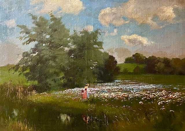 Tablou VECHI, MARE 100x70cm+R, AUTENTIC Tordai Székely (1890-1940) u/p