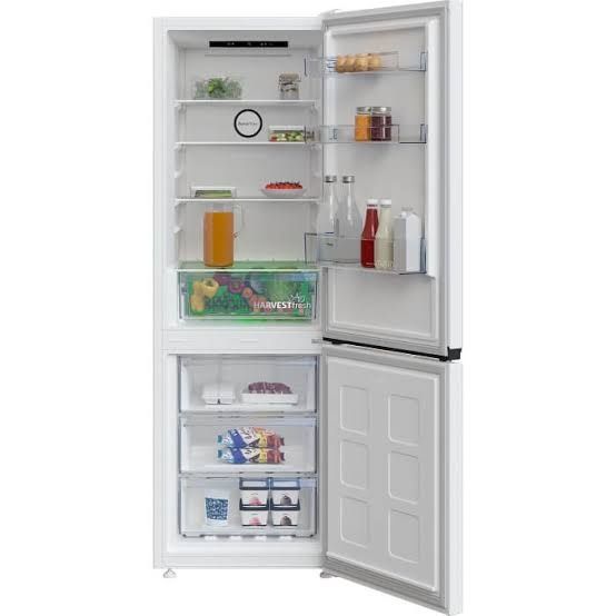 Нов инверторен хладилник с фризер Beko  b3rcna345hw. 345 л