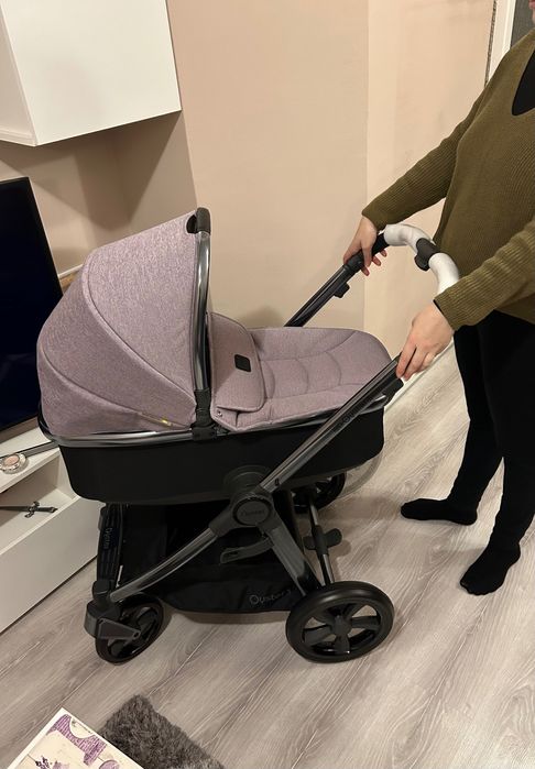 Oyster 3 Количка с два коша, кошница за кола и аксесоари Лавандула