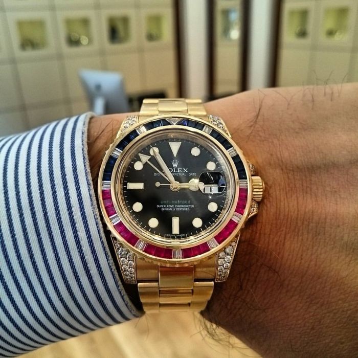 rolex gmt - master ll rainbow