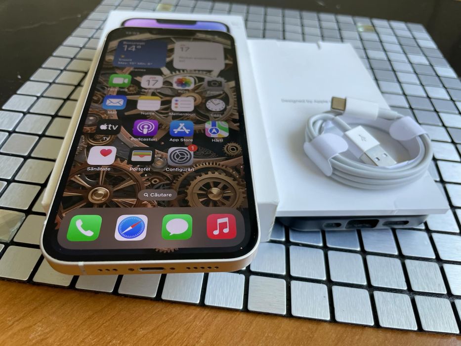 iPhone 14 White 128Gb impecabil