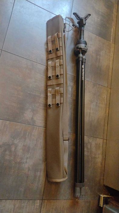 tripod vanatoare Primos + husa transport