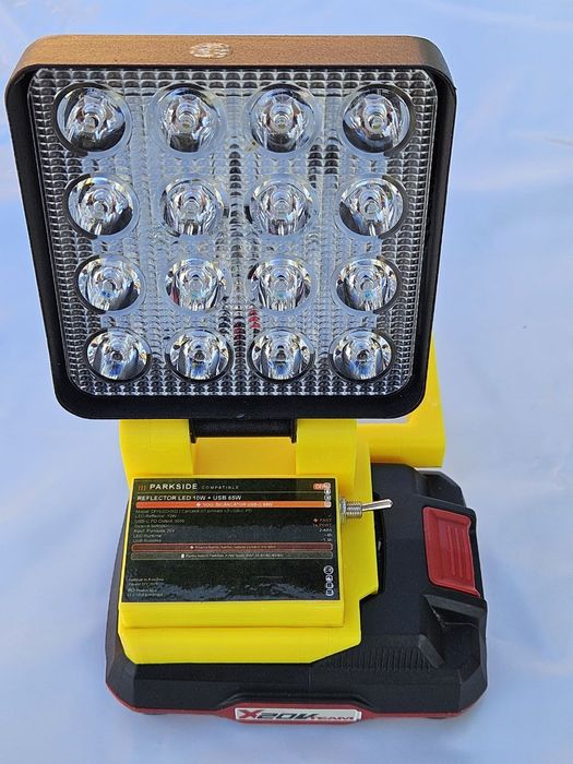 Reflector led compatibil parkside cu USBC 65w