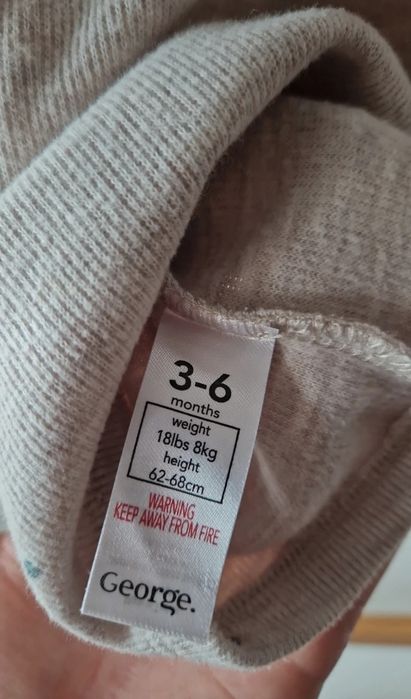 Rochie George bebe bumbac marimea 3 6 luni