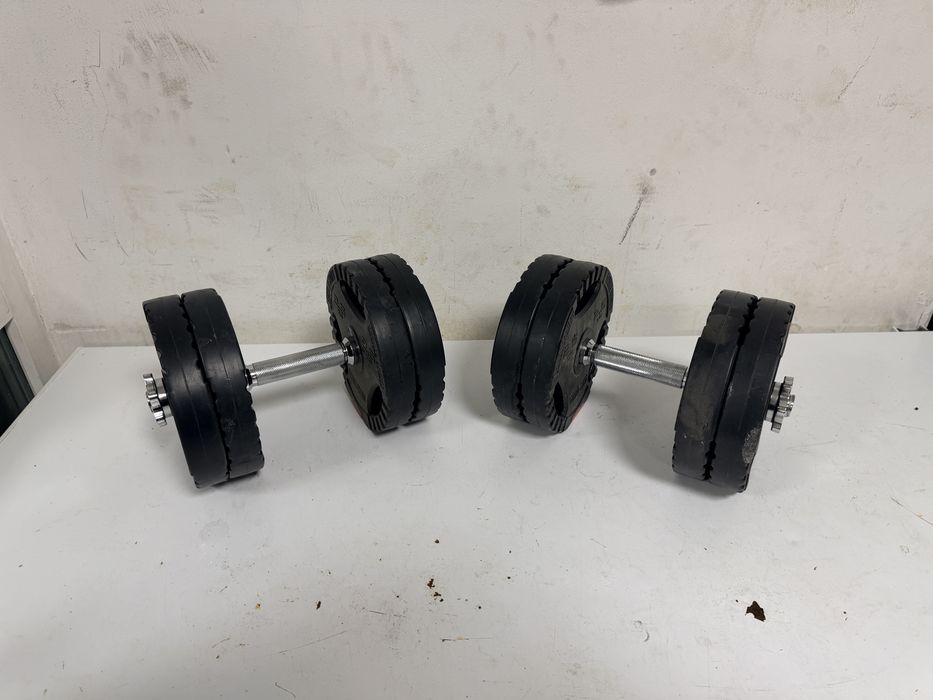 Gantere reglabile noi set 25 kg, 12,5 kg+12,5 kg=25 kg pret promo 200