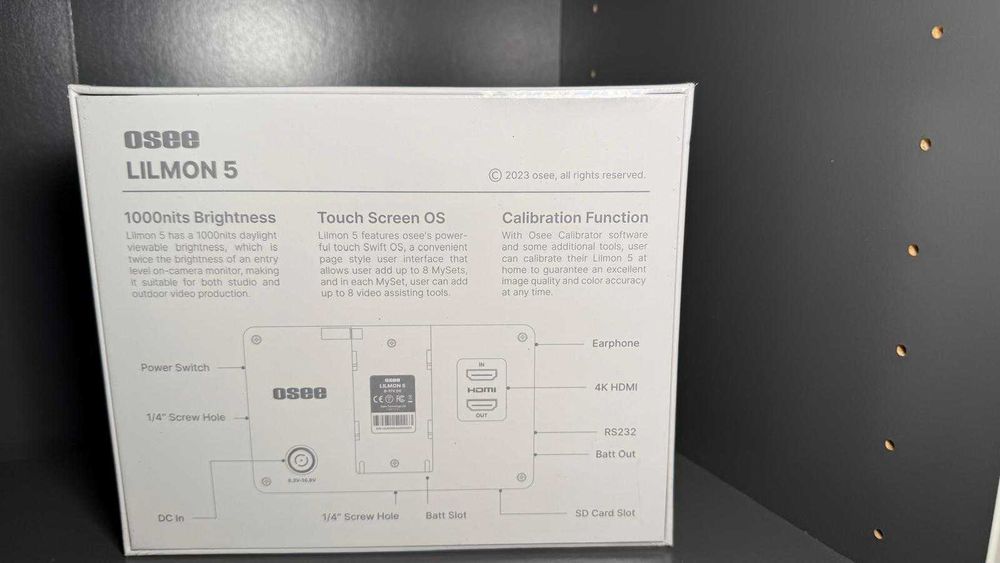 Lilmon 5 5.5inch 1000nits Touch 4K HDMI On-camera