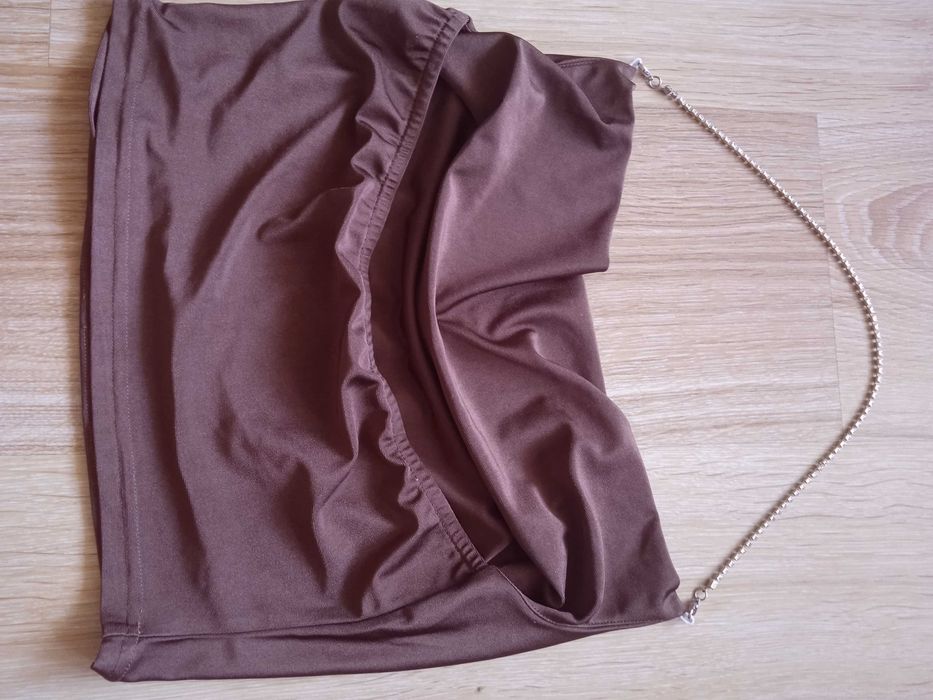 Кафяво бюстие от SHEIN