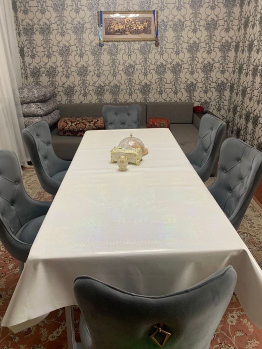 Стол 2метр , стулья 6 шт