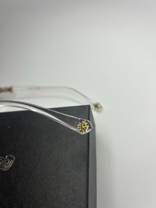 Ochelari Chrome Hearts Transparent & Gold