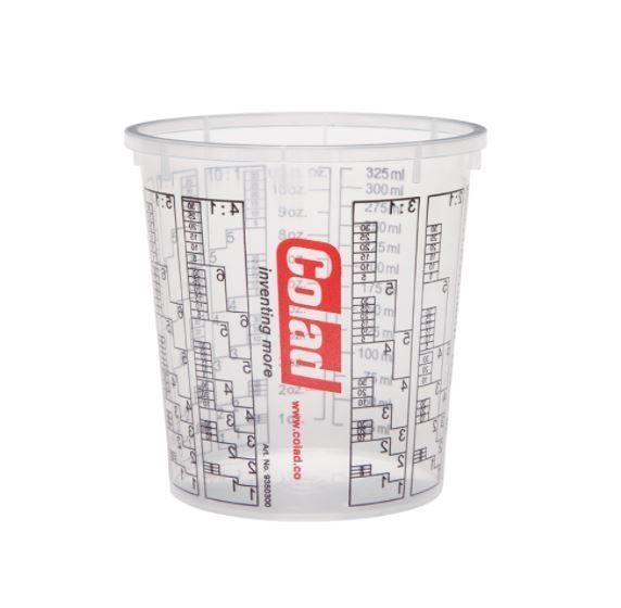 Cana vopsire gradate Colad 350ml, 50 buc. Pahar plastic amestec vopsitorie