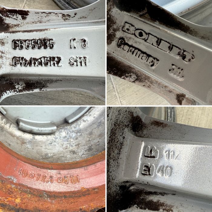 4бр. 15” Джанти 5х112 “BORBET” за -VW/SKODA/AUDI/VAG- 6,5Jx15, ET40