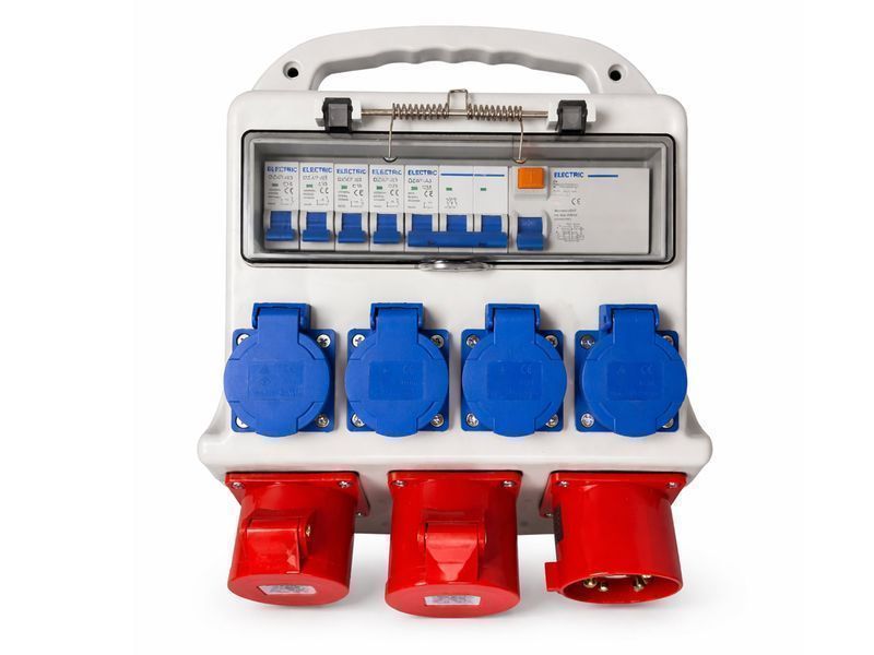 Преносима кутия за дистрибуция и защита 3х400v 4х230v ip44 gebo tools