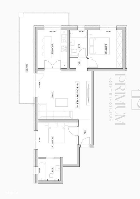 GIROC ESO - 3 Camere - Etaj intermediar - LIFT  - Smart Home