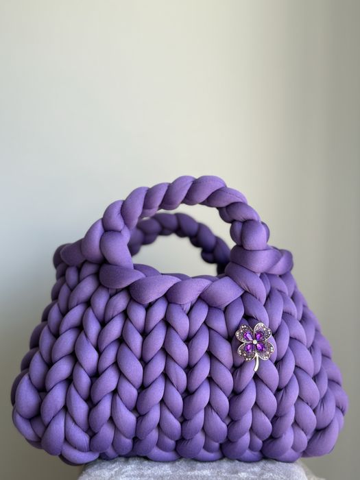 Чанта- ръчно плетена текстилна, пефректна за всеки повод и подарък